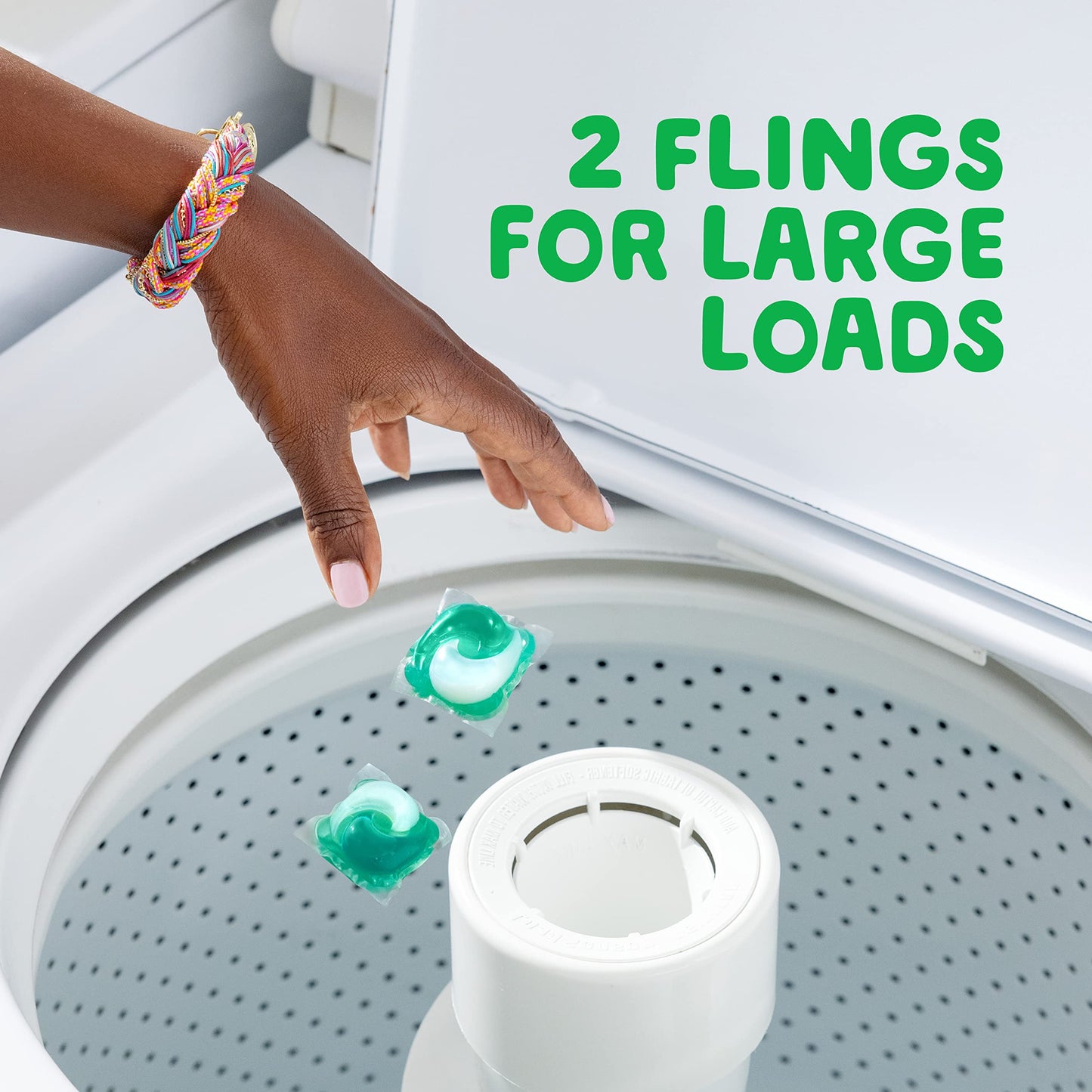 Gain Flings! Laundry Detergent Soap Pacs, HE Compatible, Island Fresh Scent, 60 Count – Long Lasting Clean and Freshness