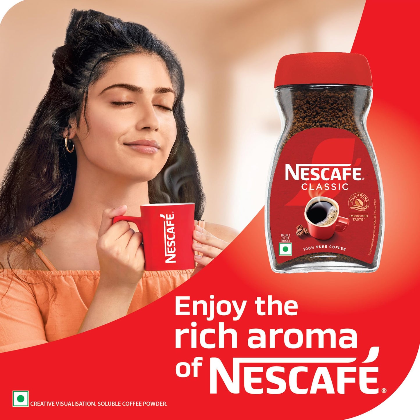 Nescafe Classic Coffee, Glass Jar, 100G
