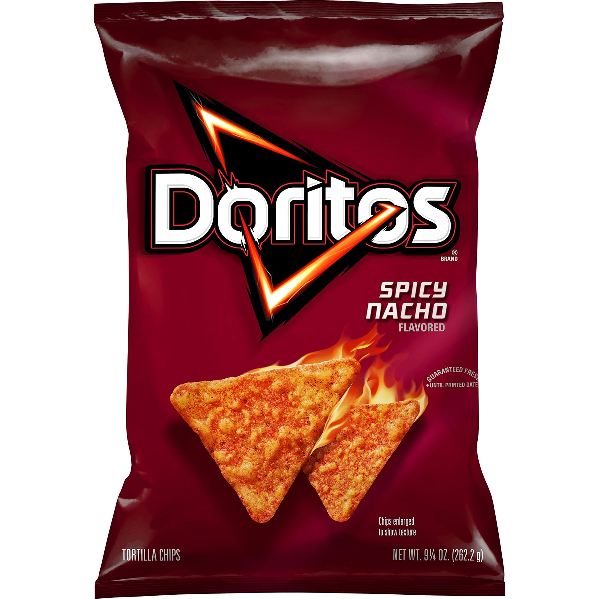 Doritos Tortilla Chips Spicy Nacho, 9.25 Oz