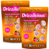 Drizzilicious Mini Rice Cakes Very Berry - Rice Crisps, Healthy Snack for Adults and Kids, Flavored Rice Cakes, Vegan, Gluten Fr