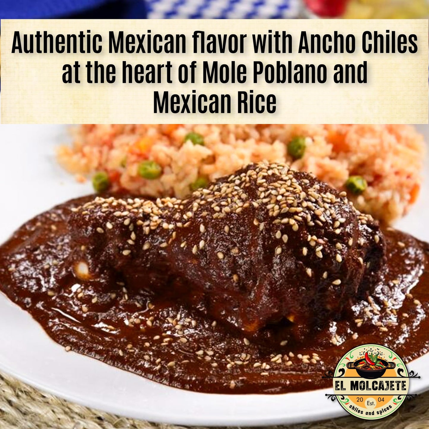 Dried Chili Pepper Variety Pack 4oz Each - Includes enhanced Whole Ancho  Guajillo  Pasilla Chiles - Staple for Mexican Recipes - Moles  Salsa  Sauces  Birria  Stews  Tamales. By El Molcajete