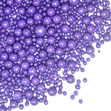 Purple Sprinkles For Cake Decorating Edible Sugar Pearls Candy Sprinkles Mix Size Cupcake Cake Topper Cookie Decorations Wedding