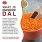 Spicy World Masoor Dal 8 Pound Bag (128oz) - Red Lentils Split - All Natural