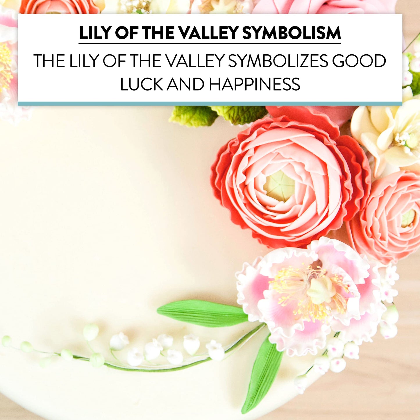 Global Sugar Art Lily Of The Valley Sugar Cake Flowers Spray White, 4 Count By Chef Alan Tetreault