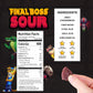 FINAL BOSS Holiday Sour Candy, Sour Strawberries, Fruit Chews with Real Dried Fruit, 10 Pack, Low Calorie Snack
