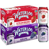 Waterloo Sparkling Water Two-Flavor Pack, 12 Fl Oz Cans, Pack of 16, 8 x Grape, 8 x Strawberry | Zero Calories | Zero Sugar or A
