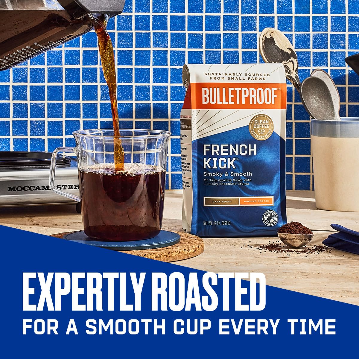 Bulletproof French Kick Dark Roast Ground, 12 oz
