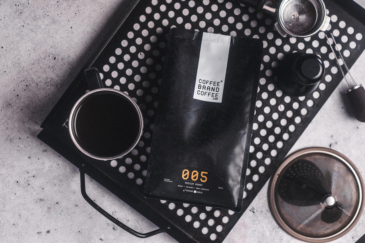 Coffee Brand Coffee spirit-inspired flavor Medium Roast Whole Bean Coffee, 12 Oz, Flavored with Herbal, Cocoa, Caramel, Honey, Butterscotch, and Spice