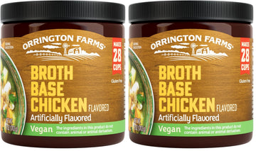 Orrington Farms All Natural Vegan Broth Base & Seasoning, Chicken, 6 Ounce (Pack of 2)