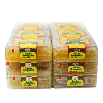 Ziyad Raw All-Natural Honeycomb, 100% Pure Unfiltered Honey Comb, 100% All-Natural, No Additives, No Preservatives, Fresh From T