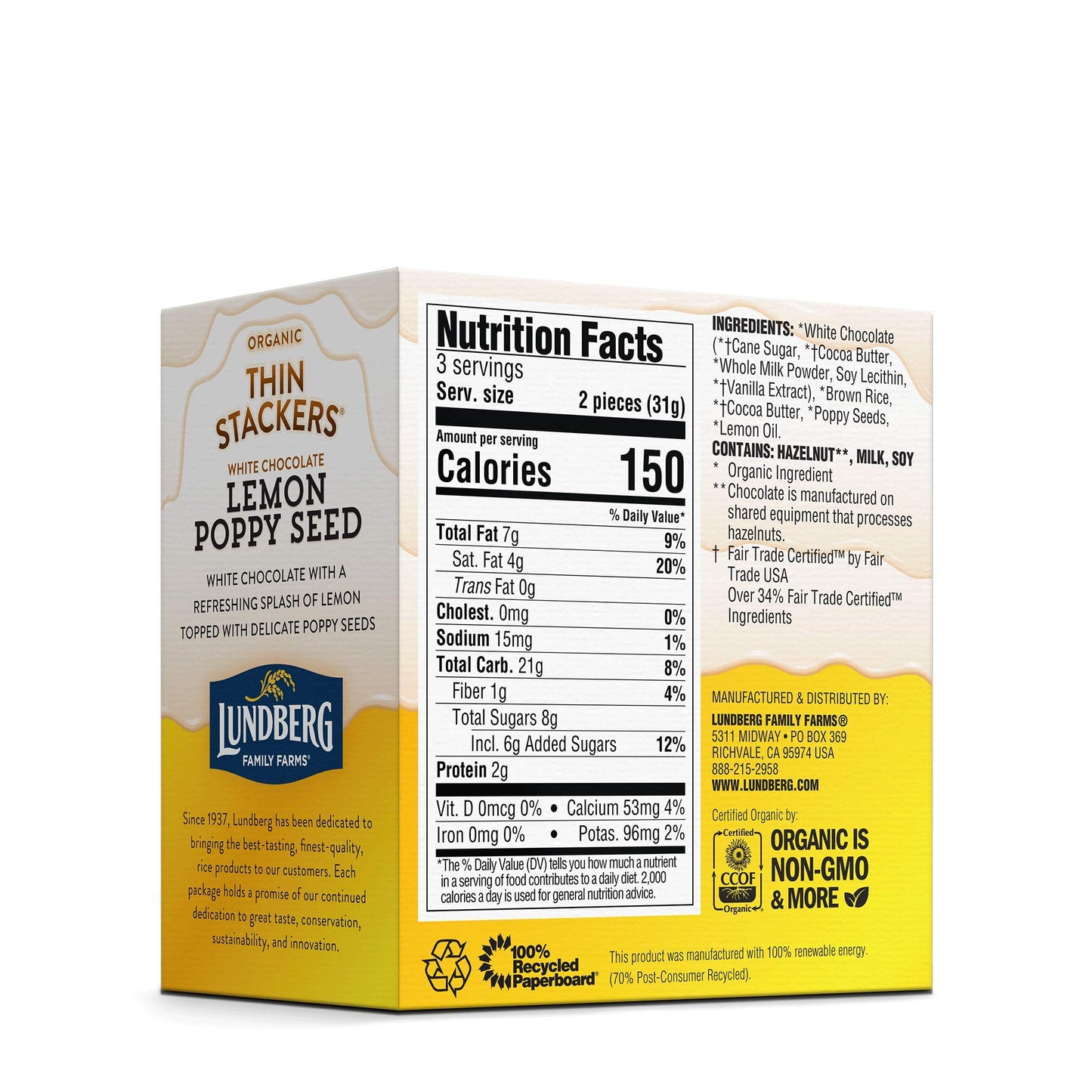 Og2 Lund Wht Chc Lmn Ppy ( 6 X 3.3 Oz   )