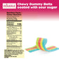 DOUzzle Back To School Sour Belts Chewy Candy Strips 4x4 Multi Flavored (4 OZ - 1 Pack) Goodie Bag Stuffer, Pinata Filler - Kosh