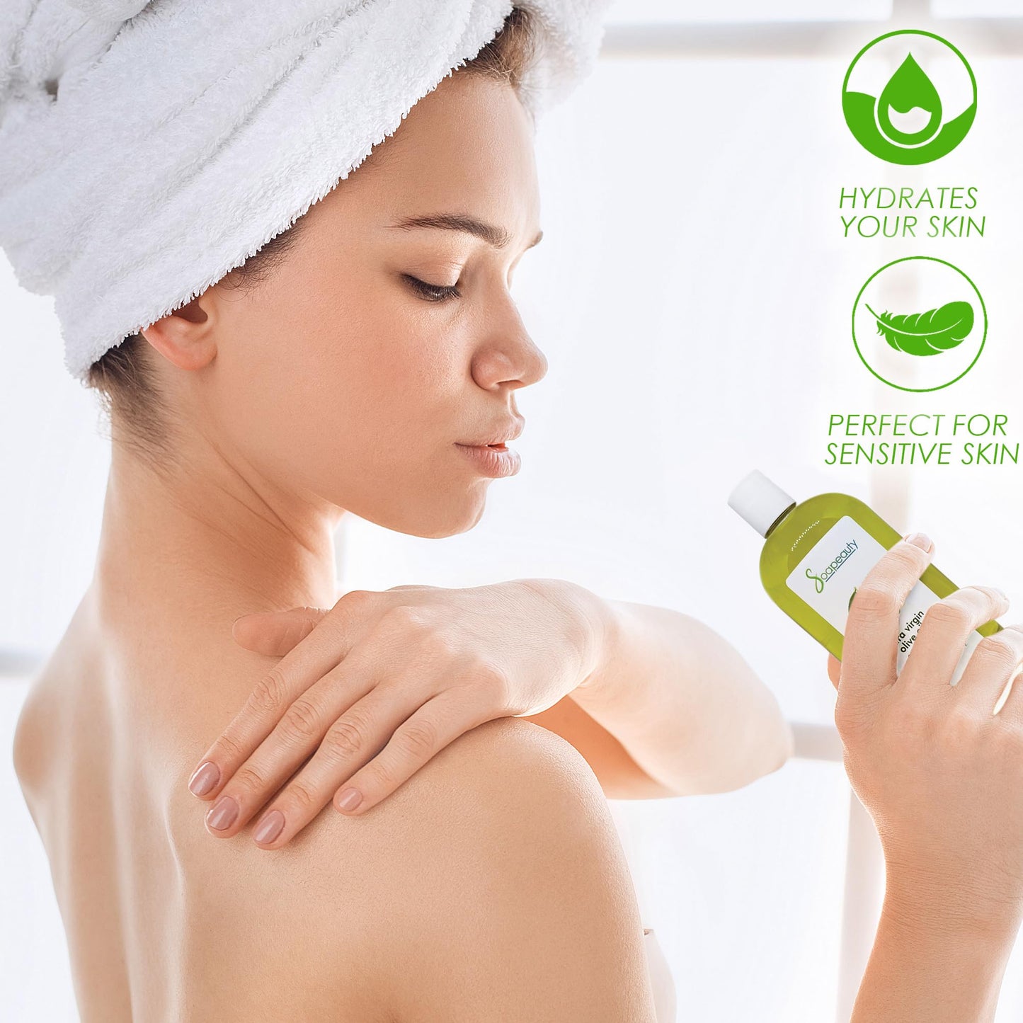 Soapeauty Olive Oil Extra Virgin Carrier Cold Pressed 100% Pure 4 Oz To 1 Gallon (64 Oz)