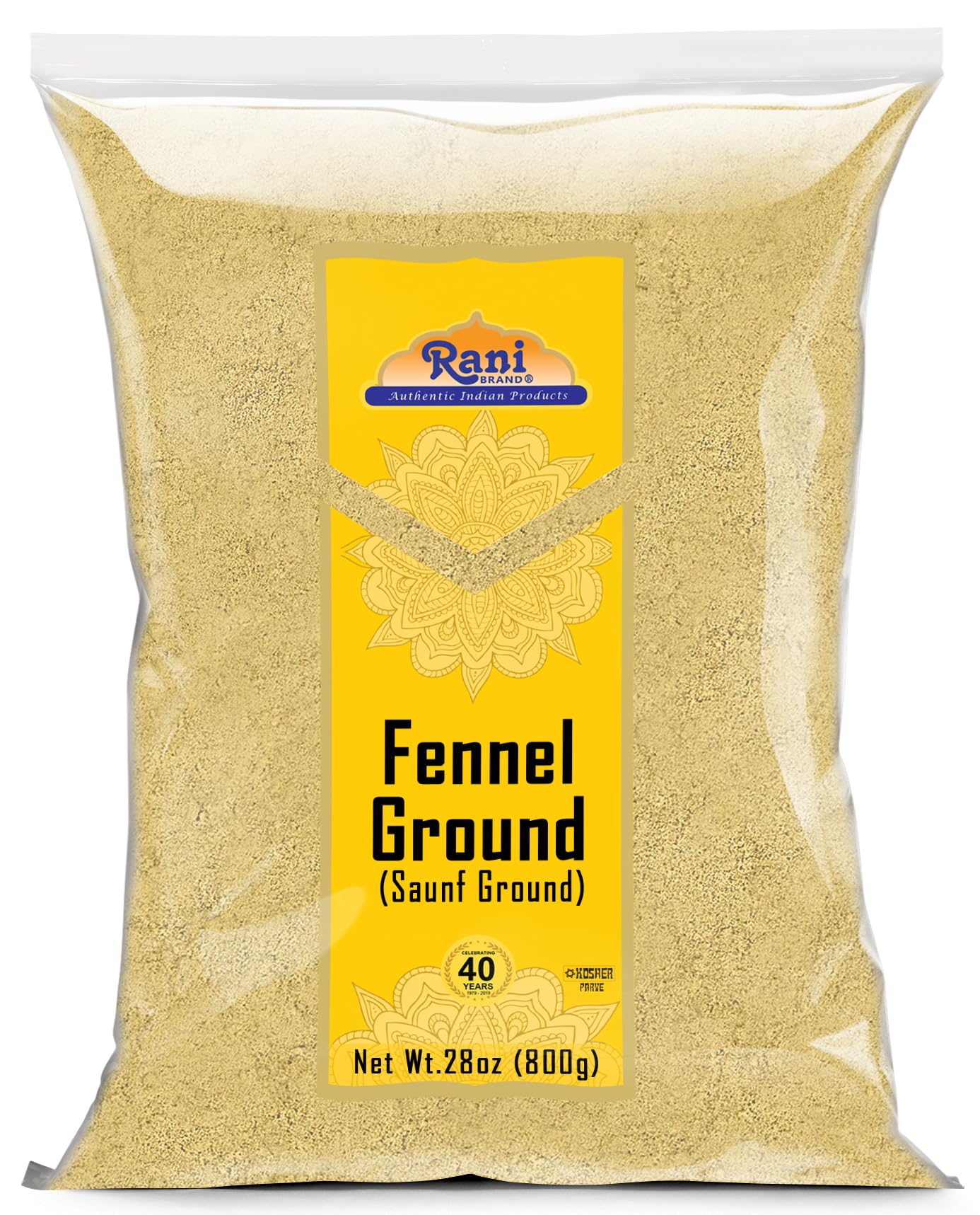 Rani Fennel Ground (Saunf) Powder Spice 28Oz (1.75Lbs) 800G ~ All Natural | Gluten Friendly | Non-Gmo | Kosher | Kosher | Vegan | Indian Origin