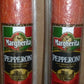 Margherita Brand Very Best Pepperoni Huge 17'' Sticks, 2 1/2 Lbs, (2 Sticks)
