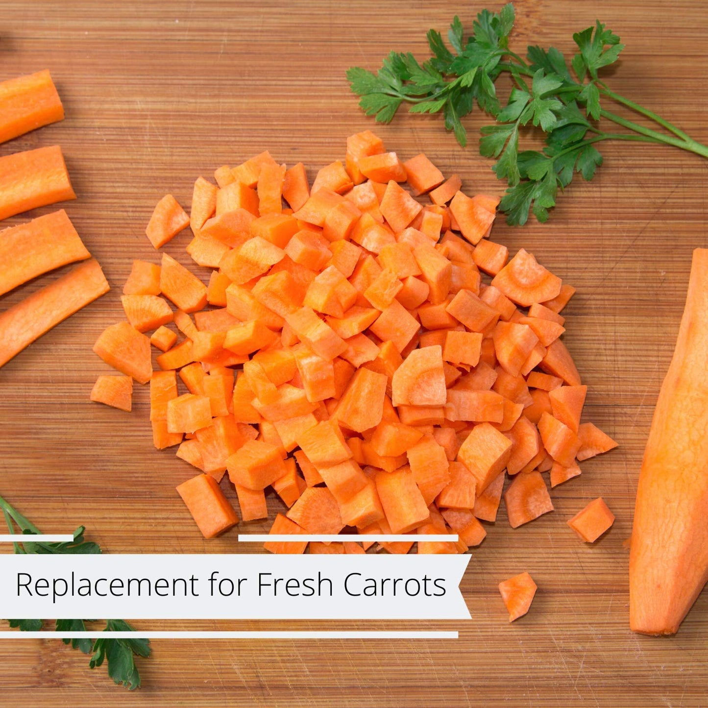 Dried Carrots by Its Delish, 2 lbs Bulk Bag of Dehydrated Carrot Dices for Soup Vegetables, Food Supply and Camping