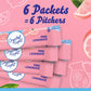 Crystal Light Sugar-Free Pink Lemonade Naturally Flavored Powdered Drink Mix 6 Count Pitcher Packets