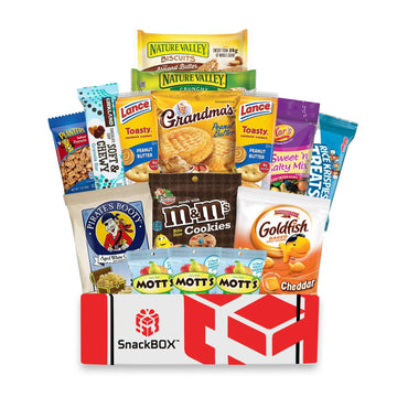SnackBOX College Snacks BOX Care Package | Variety Pack (15 Count) | Halloween, Teachers, Back to School, Date Night, College, G