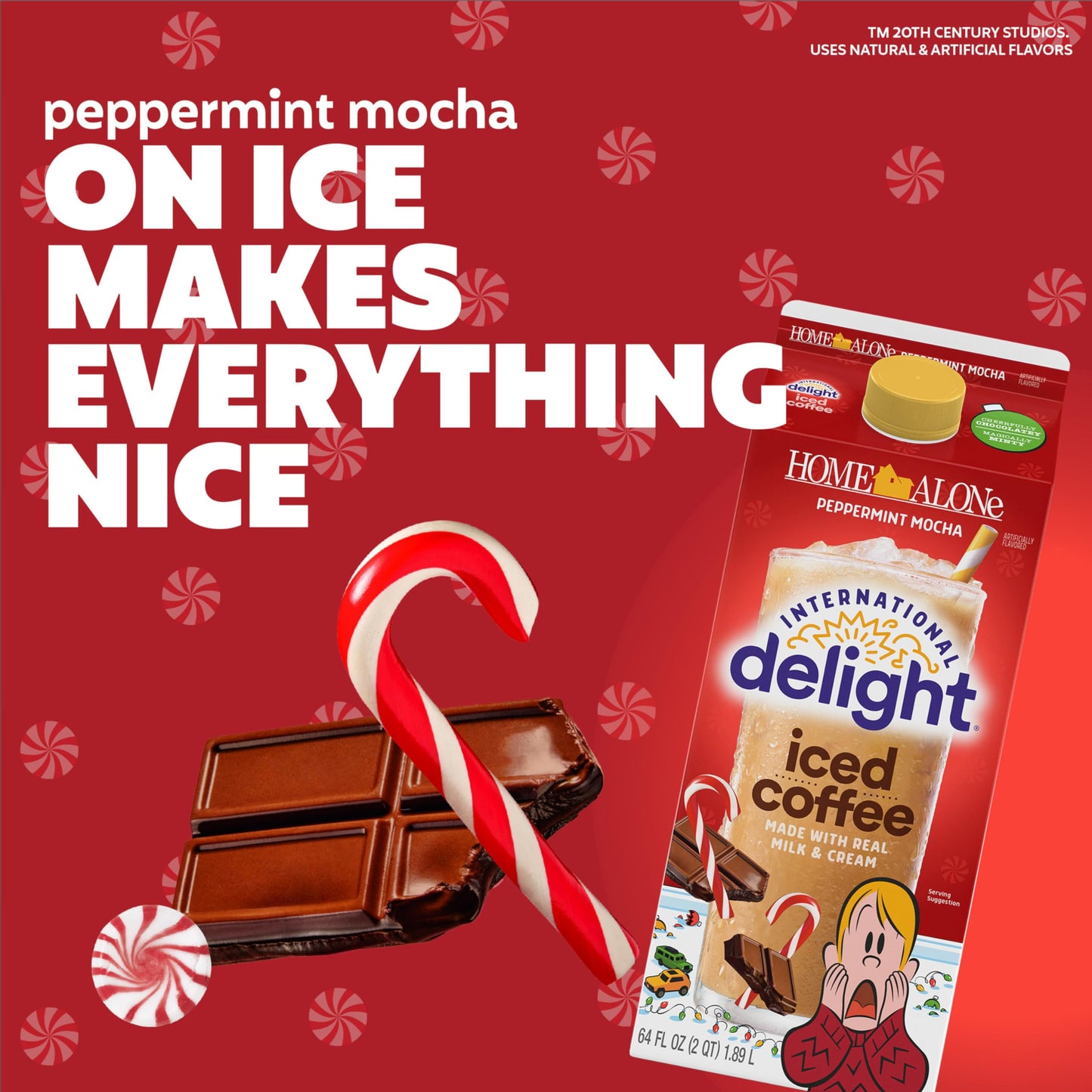 International Delight Home Alone Peppermint Mocha Iced Coffee, 64 Oz.