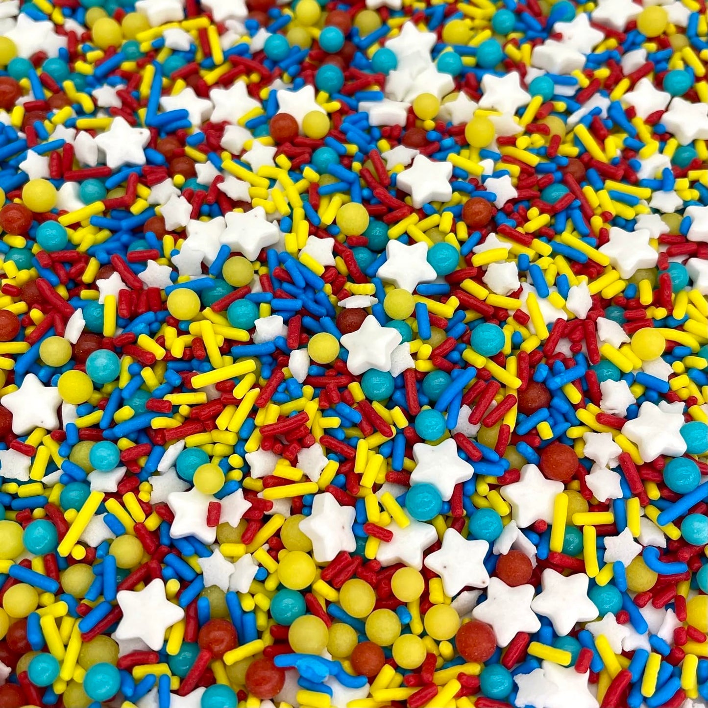 Manvscakes Sprinkles Mix - Edible Rainbow Cake & Cupcake Sprinkles - 4 oz - Princess Heart
