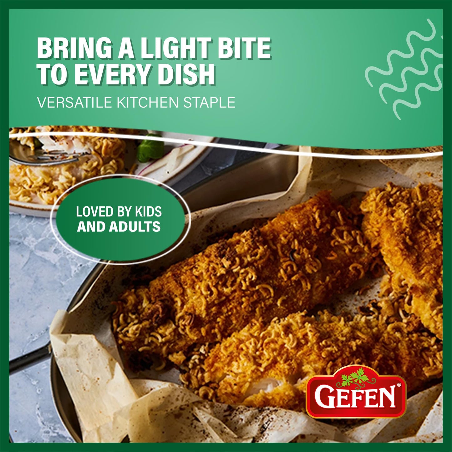 Gefen Onion Garlic Ramen Salad Toppers, 10 Oz | Ready To Use | Crunchy Salad Topping | Ramen Noodle Crunch | Soup Toppers
