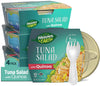 HEAVEN & EARTH Tuna Salad with Quinoa, 5.64oz (4 Pack), Travel Friendly, Spork Included