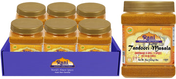 Rani Tandoori Masala 11-Spice Blend, Salt Free, Vegan, Gluten Friendly, 16oz (Pack of 6) - Non-GMO, Kosher, Indian Origin
