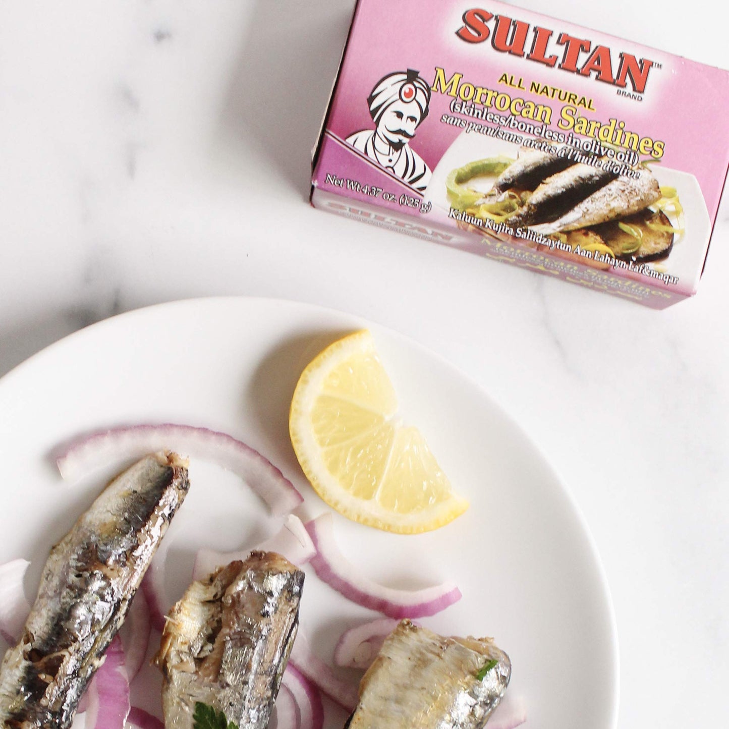 Sultan Moroccan Boneless and Skinless Sardines in Olive Oil, 100% All-Natural, High Protein, No Additives, No Preservatives, Pal