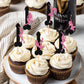 24 Pcs Pole Dance Girl Cupcake Toppers Glitter Bachelor Party Cupcake Picks Pole Dancing Cupcake Decorations For Night Out Bache
