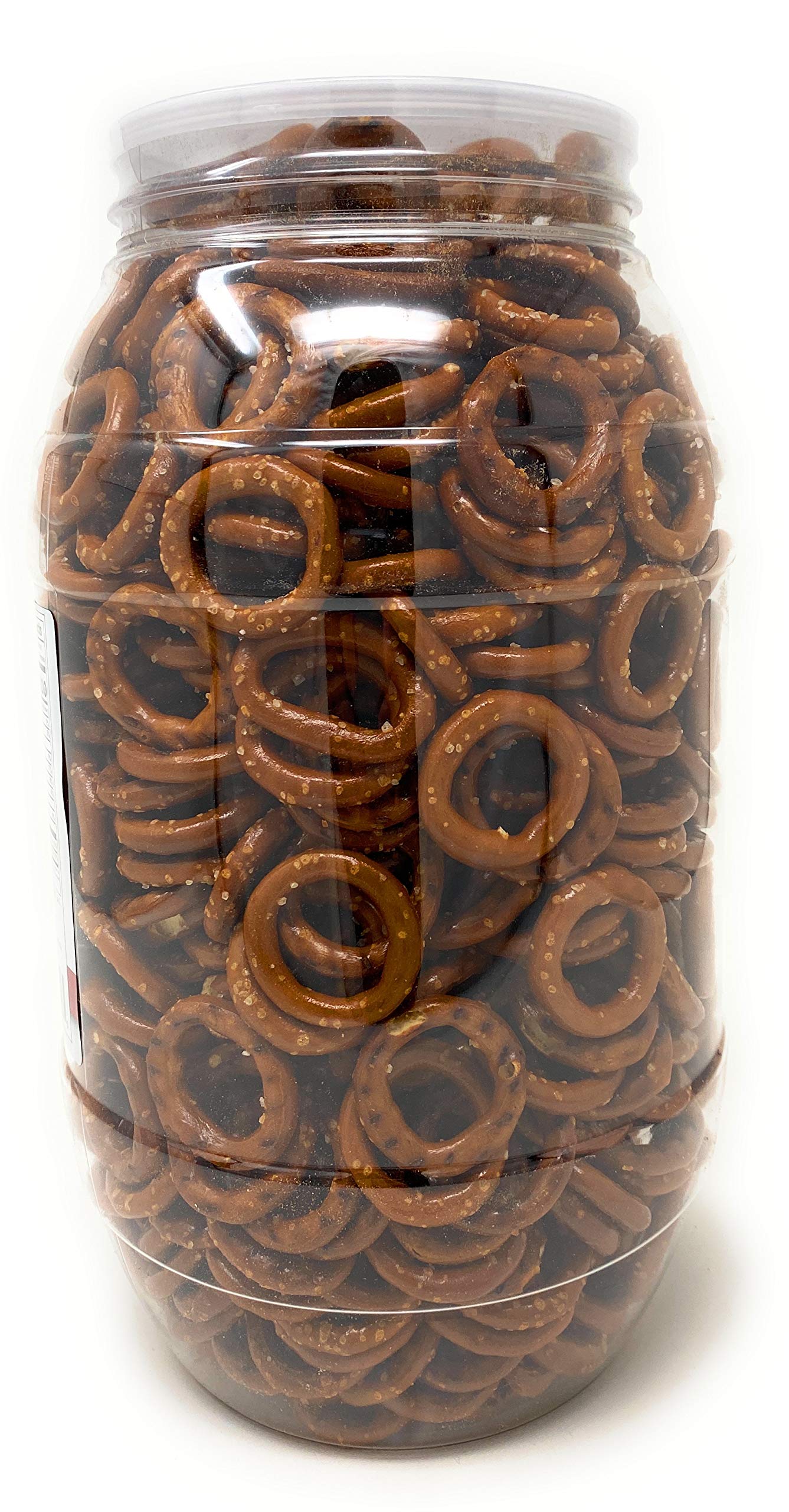 Wege Circle Pretzel O's - Round Salted Pretzels, 28 Ounce Barrel - Snack Treats for Parties and Sharing