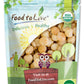 Food to Live Organic Dry Roasted Whole Macadamia Nuts with Himalayan Salt, 8 Ounces - Delicious and Nutritious Snack Made from P