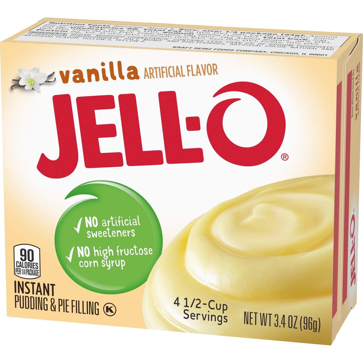 Jell-O Vanilla Instant Pudding & Pie Filling Mix (24 ct Pack, 3.4 oz Boxes)