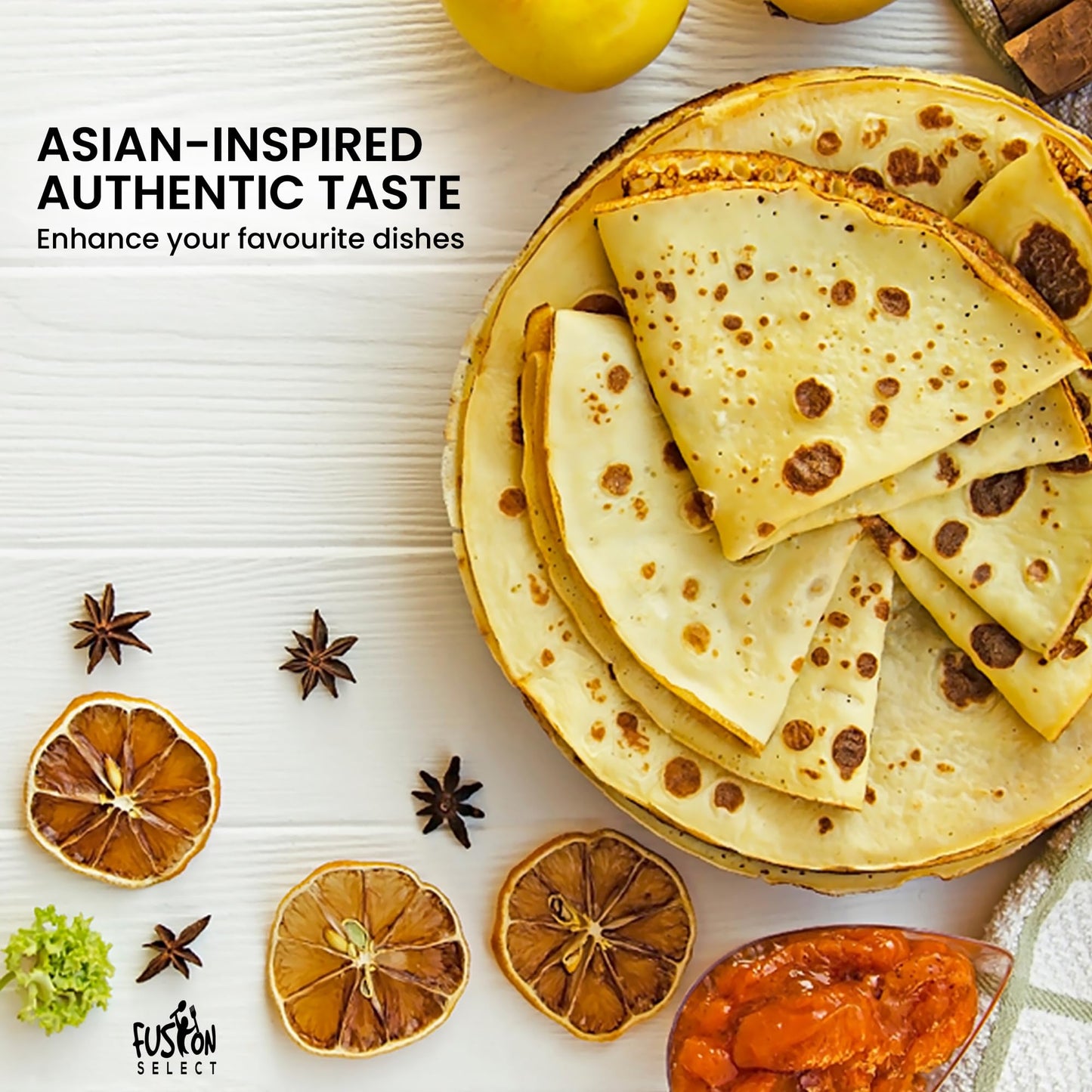 Fusion Select 16 Oz Dried Star Anise - Whole Badian Spice For Oriental & Indian Dishes & Recipes - Natural Herbs & Seasoning For