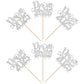24 Pcs Prom 2025 Cupcake Toppers Glitter Graduation Night Party Cupcake Picks Class Of 2025 Decorations For 2025 Graduation Prom