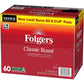 Folgers Classic Roast Coffee  Medium Roast  Keurig K-Cup Pods  10 Count Box (Pack of 6)