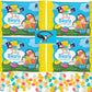 Peeps Marshmallow & Fruit Jelly Beans 16oz Easter Basket Egg Hunt Candy - Includes PITCHING PIGEON Brand Magnet