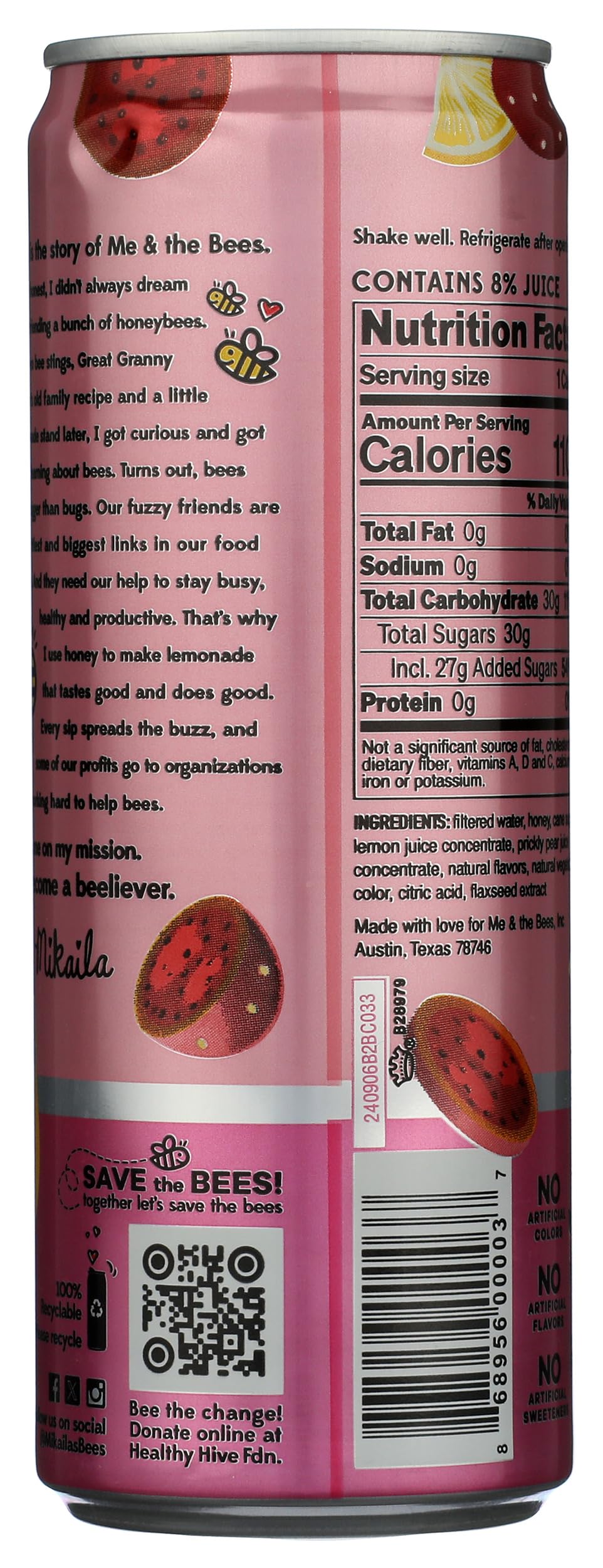 Me&Bees Lmnde Prkly Pear ( 12 X 12 Oz   )