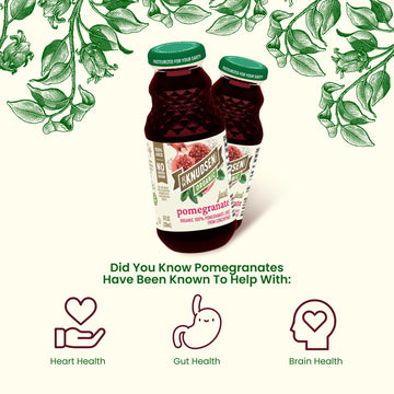 R.W. Knudsen Organic Pomegranate Juice, 8 Fl Oz (12 Pack) - Refreshing, All-Natural Beverage for Health & Wellness