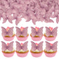Gyufise 48Pcs Edible Butterfly Cake Decorations Butterfly Cupcake Topper Edible Wafer Paper Butterflies Edible Butterfly Cake Cu