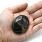 Bloodstone Palm Stone - Massage Worry Stone For Natural Body Chakra Balancing, Reiki Healing And Crystal Grid