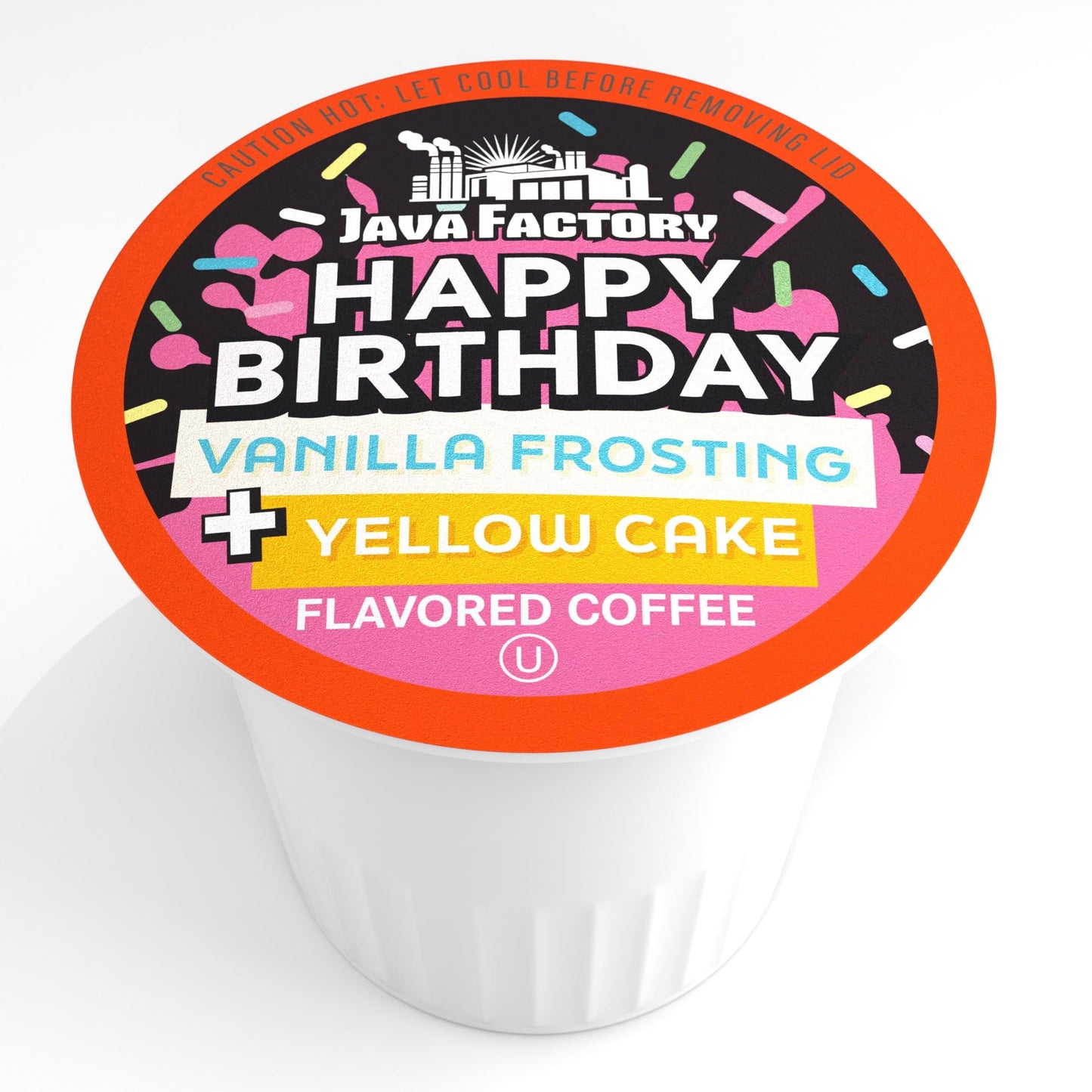 Java Factory Flavored Coffee Pods  Happy Birthday Cake Icing  Compatible with K Cup malt-inspired  40 Count