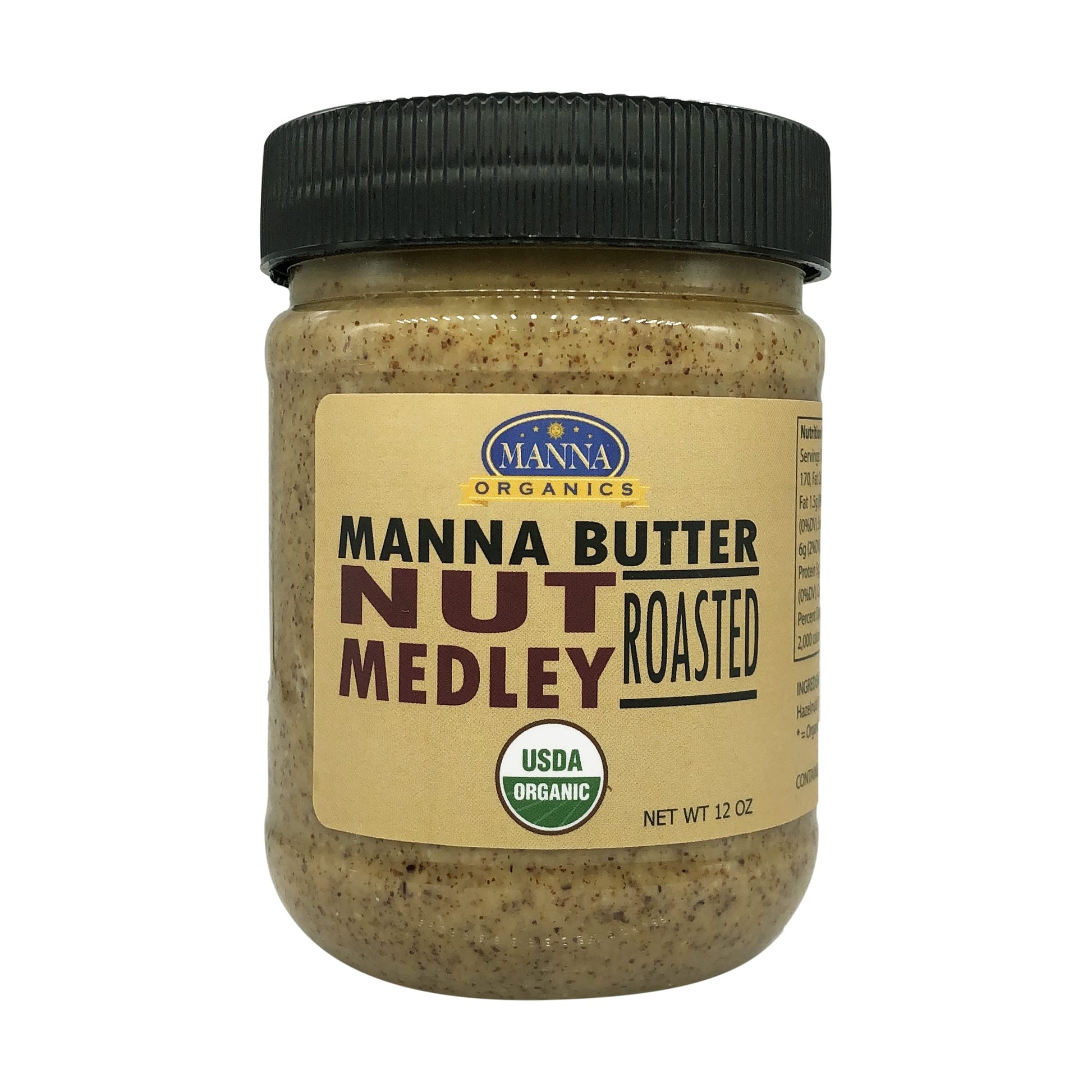 Manna Organics Nut Butter Medley Organic 12 Ounce