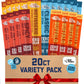 New Primal Meat Sticks Sampler, Grass Fed Beef, All Natural Chicken, Keto, Gluten Free Healthy Snacks For Mature-Themeds, Sugar Free Low Carb High Protein Snack, Jerky Gift Basket, Paleo Whole30, Variety Pack, 20 Count
