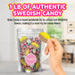Scandylicious Swedish Candy Mix - Vegan Sour & Sweet Sampler, 1 LB, Gelatin-Free