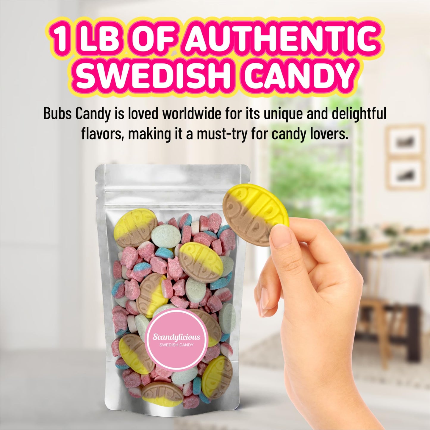 Scandylicious Swedish Candy Mix - Vegan Sour & Sweet Sampler, 1 LB, Gelatin-Free