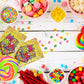 Fruidles Mixed Fruit Flavors Mini Chiclets Gum, Square Chicle Gum Tabs, Crunchy Candy Coated Gum, Candy Buffet Treats, Gluten-Fr
