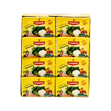 Faragello Halal Vegetable Bouillon Cubes Instant Vegetable Stock (24x2 Cubes), 48 Count (Pack of 1)