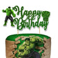 Seyal Hlk Happy Birthday Cake Topper - Durable Art Board, Vibrant Design, Model USCaketop182
