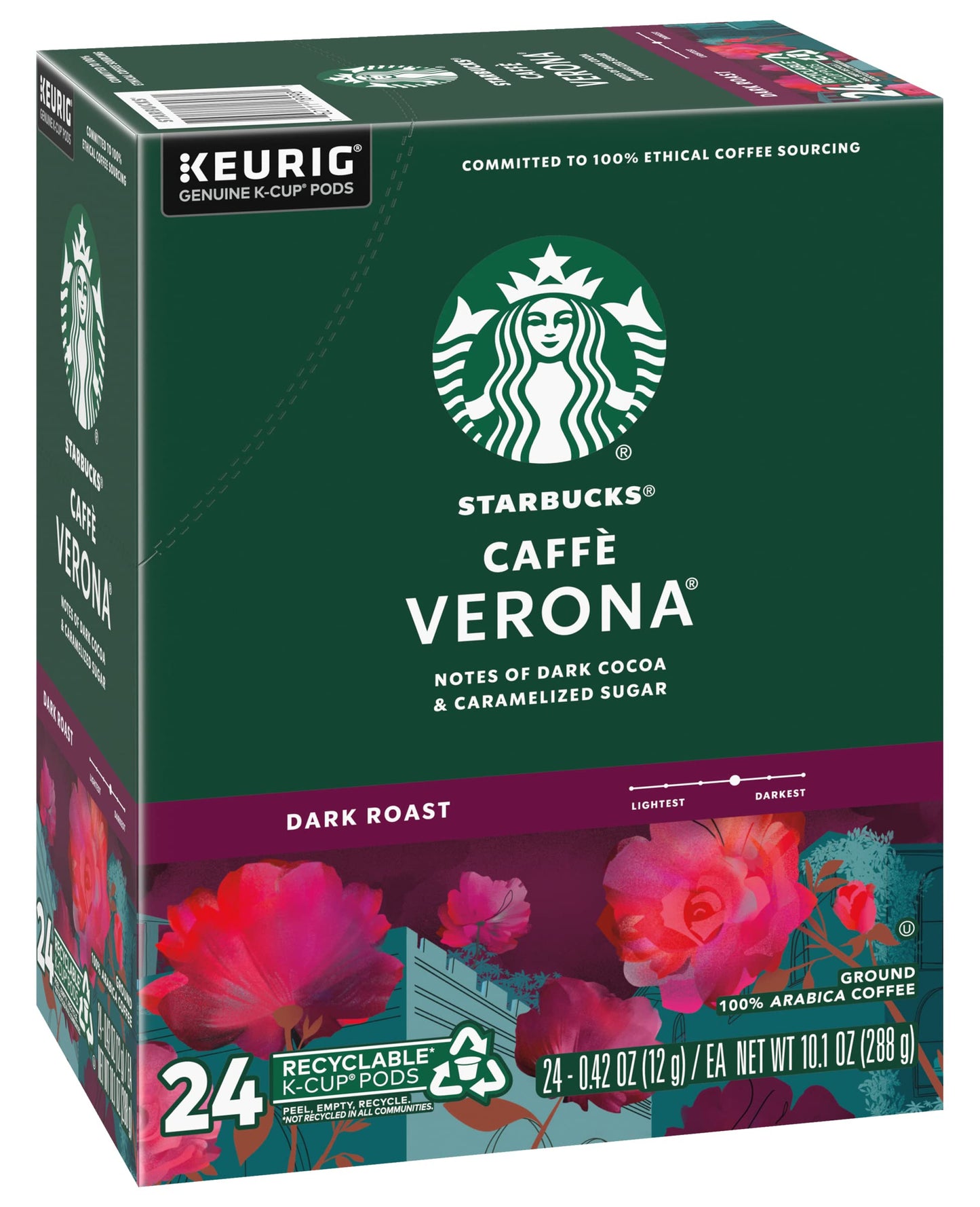 Starbucks Caffe Verona Keurig K-Cups, 72 Count