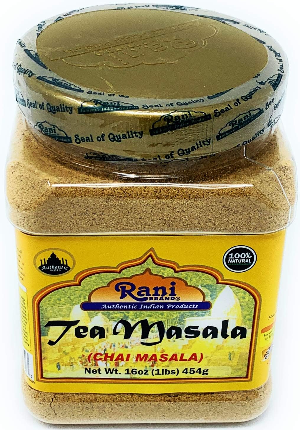Rani Tea (Chai) Masala Indian Spice Blend 16Oz (1Lb) 454G Bulk Pet Jar ~ All Natural | Vegan | Gluten Friendly | Salt & Sugar Fr